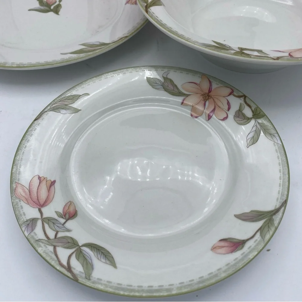 3pc add on set Oneida Porcelain Savannah salad plate soup bowl bread plate